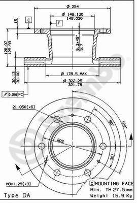 Disc frana 44011 AP