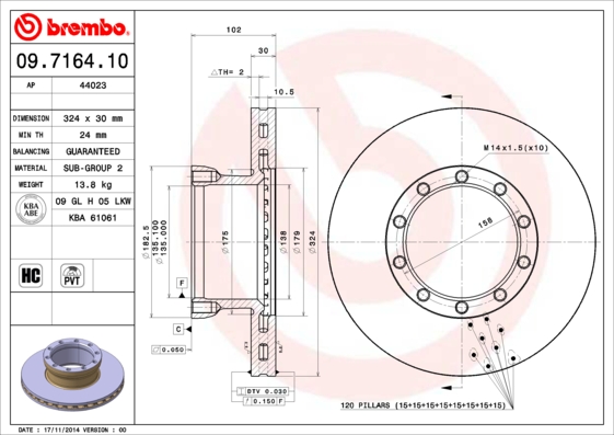Disc frana 44023 AP