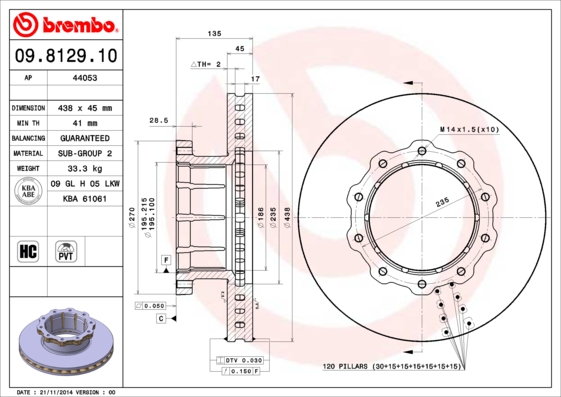 Disc frana 44053 AP