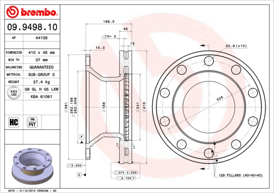 Disc frana 44106 AP