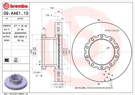 Disc frana 44127 AP