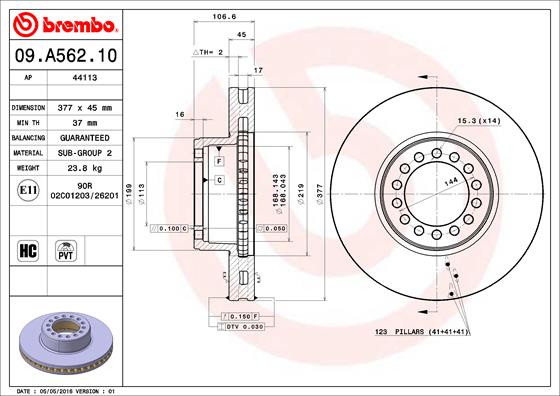 Disc frana 44113 AP