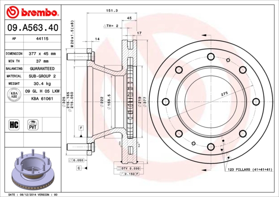 Disc frana 44115 AP