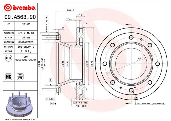 Disc frana 44129 AP