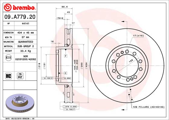 Disc frana 44141 AP