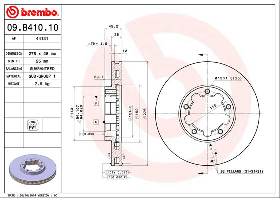 Disc frana 44131 AP