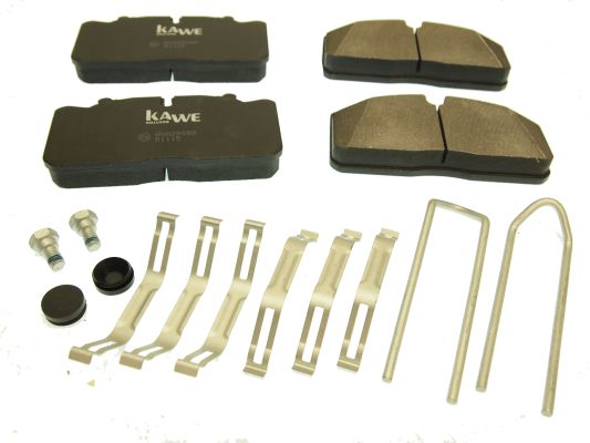 Set placute frana,frana disc 88087 KAWE