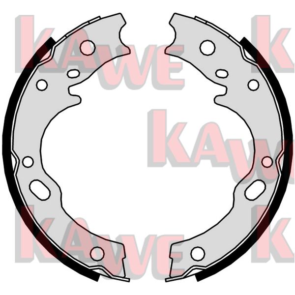 Set saboti frana, frana de mana 01127 KAWE
