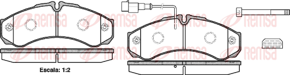 Set placute frana,frana disc 0651 32 KAWE
