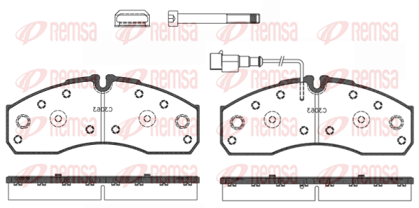 Set placute frana,frana disc 0651 42 KAWE