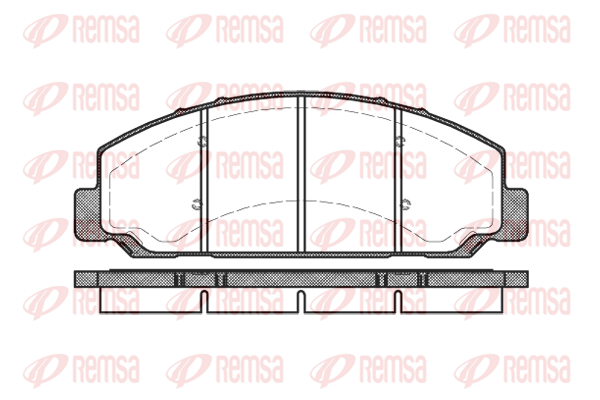 Set placute frana,frana disc 0764 00 KAWE