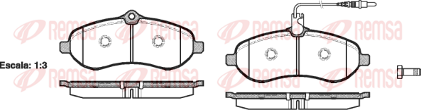 Set placute frana,frana disc 1292 01 KAWE