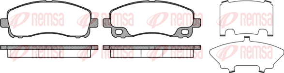 Set placute frana,frana disc 1338 00 KAWE