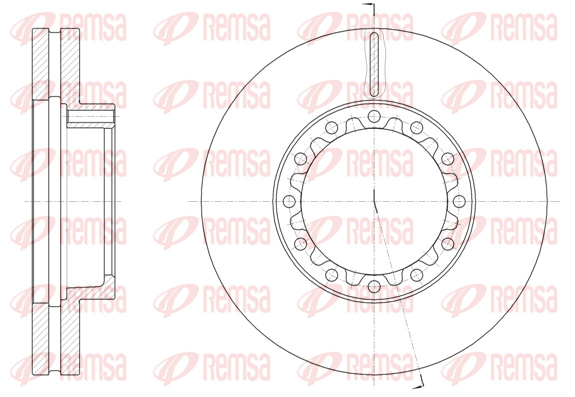 Disc frana 61662 10 KAWE