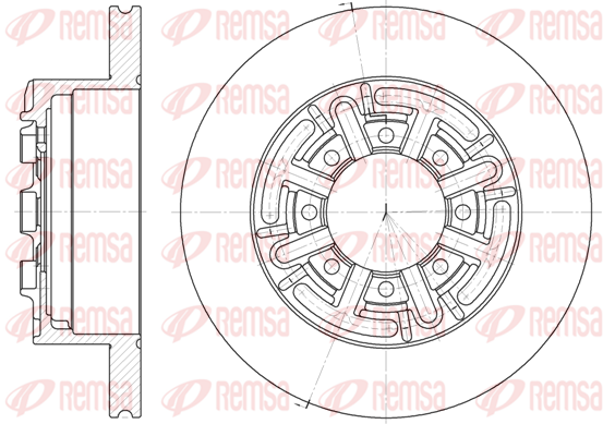 Disc frana 6420 00 KAWE