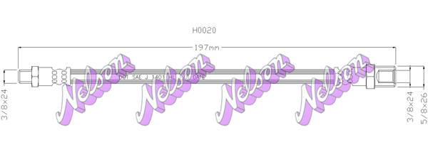 Furtun ambreiaj H0020 KAWE