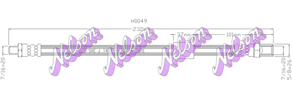 Furtun ambreiaj H0049 KAWE