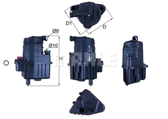 Filtru combustibil KL 832D MAHLE