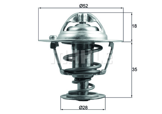 Termostat,lichid racire TX 184 78D MAHLE