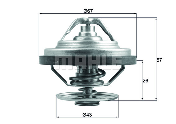 Termostat,lichid racire TX 158 79 MAHLE