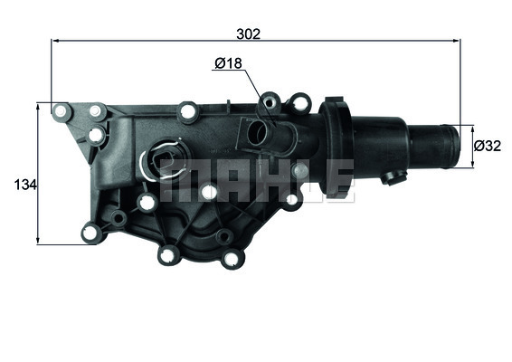 Termostat,lichid racire TH 59 83 MAHLE