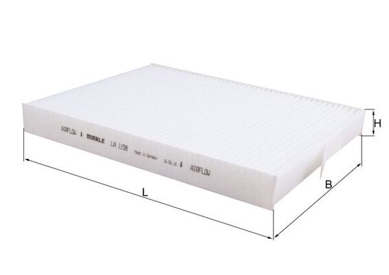 Filtru, aer habitaclu LA 1158 MAHLE