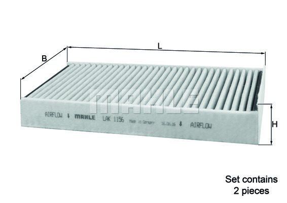 Filtru, aer habitaclu LAK 1156/S MAHLE