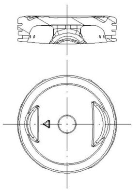 Piston 765 PI 40047 000 MAHLE