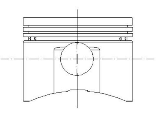 Piston 765 PI 40010 000 MAHLE