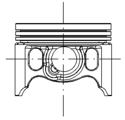 Piston 765 PI 40007 000 MAHLE