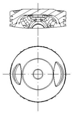 Piston 737 PI 40015 001 MAHLE