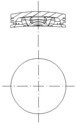 Piston 765 PI 40046 000 MAHLE