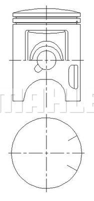 Piston 625 PI 40033 000 MAHLE