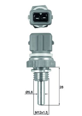 Senzor,temperatura lichid de racire TSE 19 MAHLE