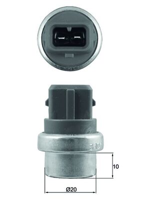 Senzor,temperatura lichid de racire TSE 23 MAHLE