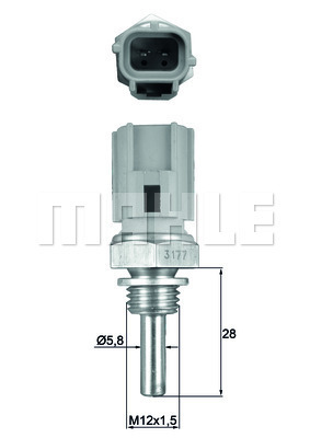 Senzor,temperatura lichid de racire TSE 27 MAHLE