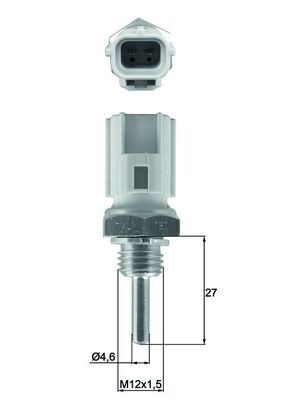 Senzor,temperatura lichid de racire TSE 30 MAHLE