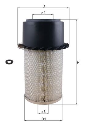 Filtru aer LX 17 MAHLE