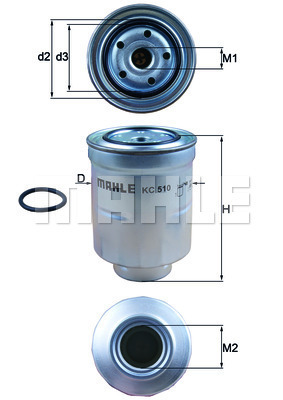 Filtru combustibil KC 510D MAHLE