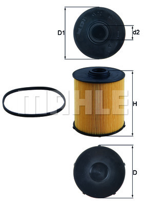 Filtru combustibil KX 70D MAHLE