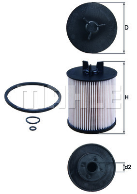 Filtru combustibil KX 86/1D MAHLE