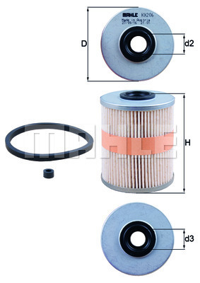 Filtru combustibil KX 206D MAHLE