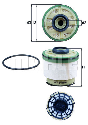 Filtru combustibil KX 385D MAHLE