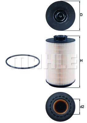 Filtru combustibil KX 512D MAHLE