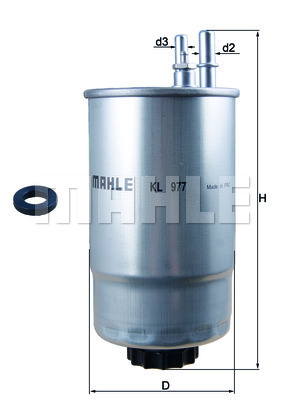 Filtru combustibil KL 977D MAHLE