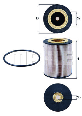 Filtru combustibil KX 267D MAHLE