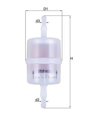 Filtru combustibil KL 1022 MAHLE