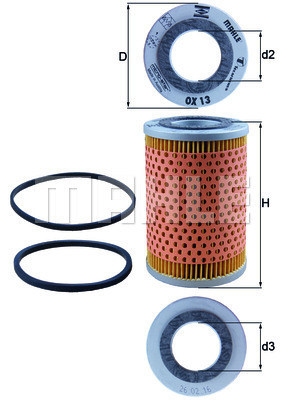 Filtru ulei OX 13D MAHLE