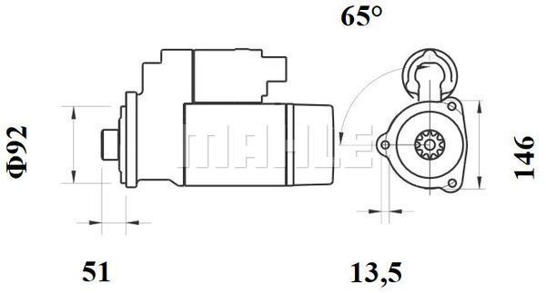 Starter MS 758 MAHLE