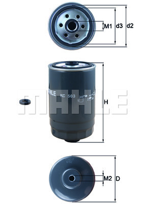 Filtru combustibil KC 503D MAHLE